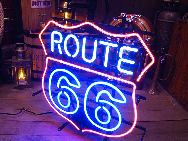 ルート66ロードサイン ネオン管の通販・販売 | アメリカ雑貨の