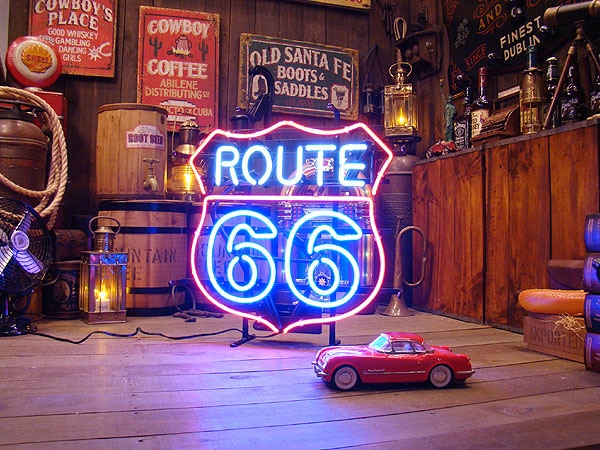 ルート66ロードサイン ネオン管の通販・販売 | アメリカ雑貨のテーマ