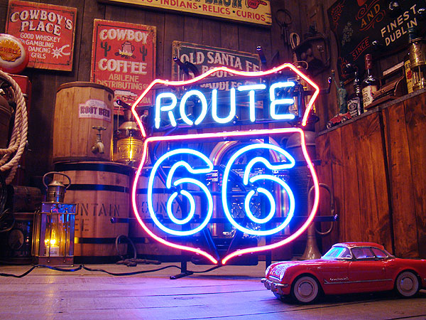 ネオン管　route66 ルート66ロードサイン ネオン管の通販・販売 | アメリカ雑貨の