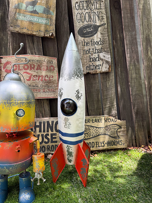 ジャンクヤード ブリキロボット ガーデンオブジェ （3体セット/3号機+4