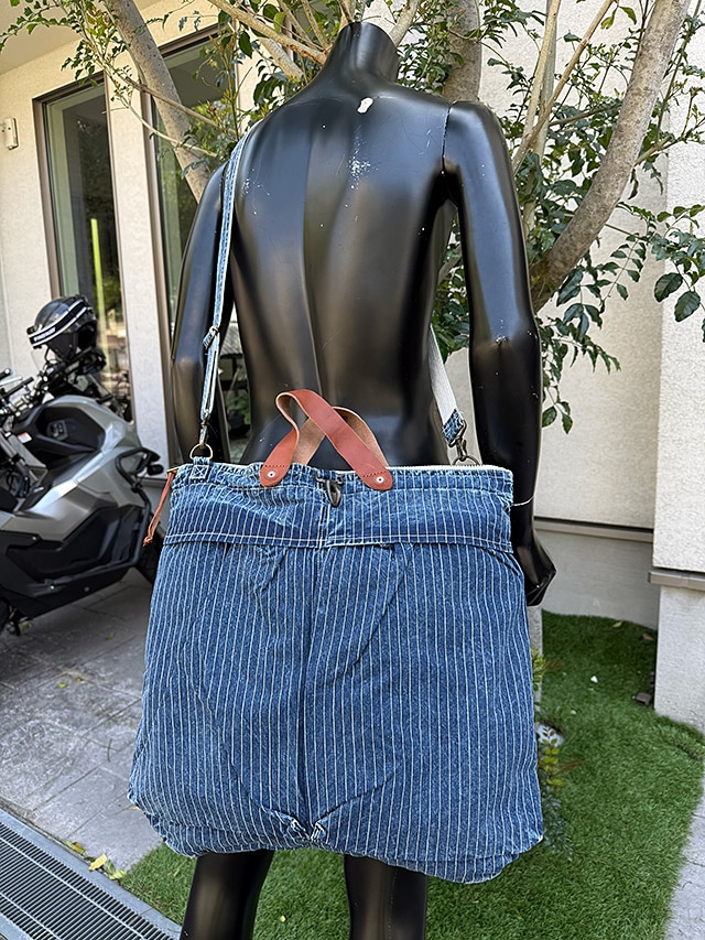dapper's ダッパーズ　デニムヘルメットバック サムライジーンズ DB23-15OZ 15ozデニム ヘルメットバッグ ショルダー
