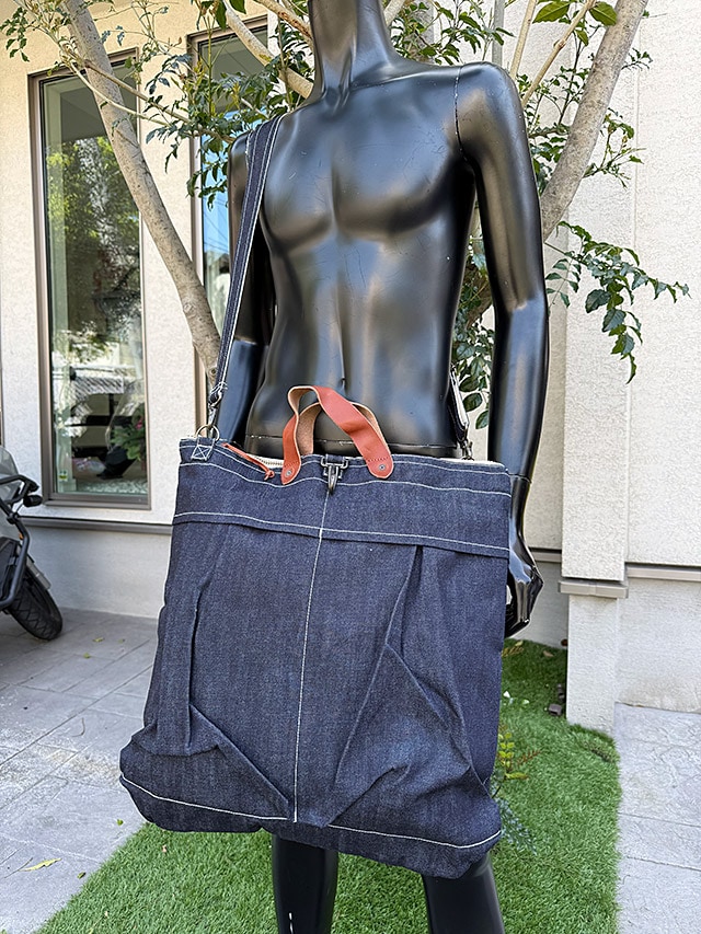 OMNIGODデニムヘルメットバック