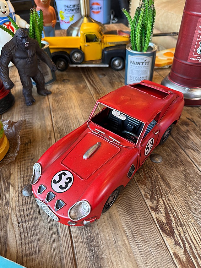 ブリキ車 クラシック レーシングカー 250GTO ブリキオブジェの通販・販売