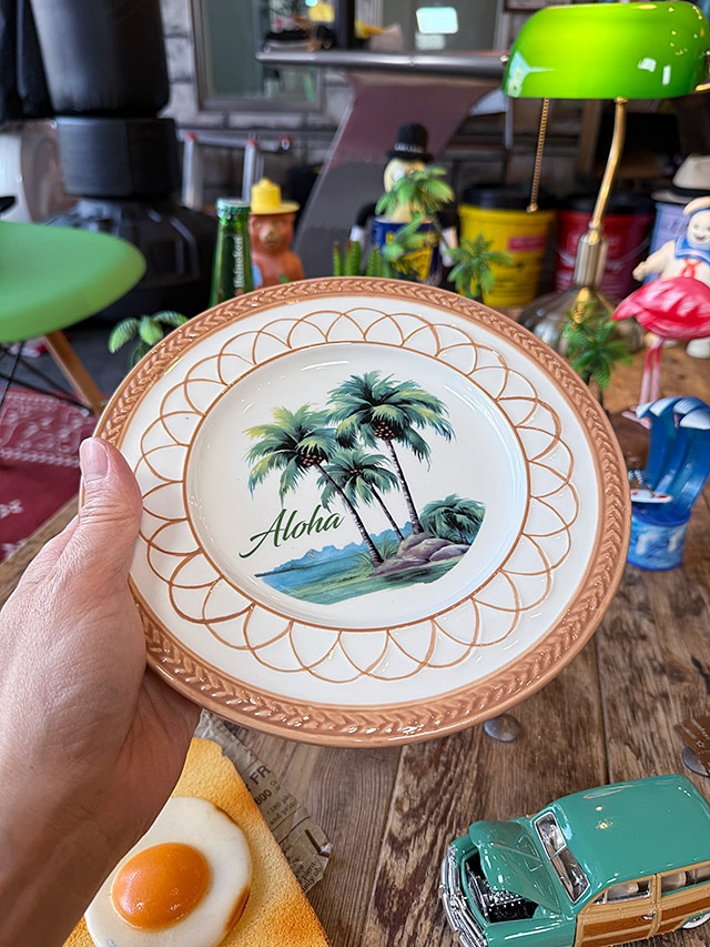 ハワイアン パームツリー プレート お皿 丸皿 ヤシの木の通販・販売