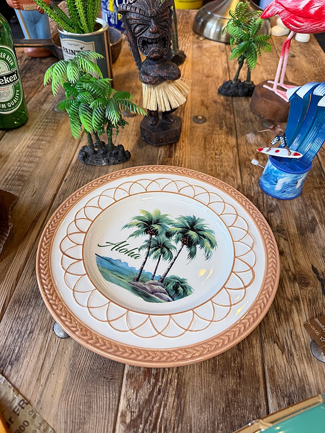 ハワイアン パームツリー プレート お皿 丸皿 ヤシの木の通販・販売