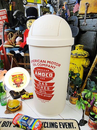 アモコ　45Lダストボックス|ゴミ箱|男の秘密基地作りに！ガレージング雑貨