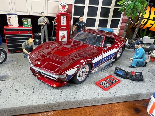 Jada　1969年　シボレー　コルベット　スティングレイ　ZL-1　ダイキャストミニカー　1/24スケール　（レベルフラッグ）　BIG TIME MUSCLE|ミニカー/モデルカー/バイク/飛行機|