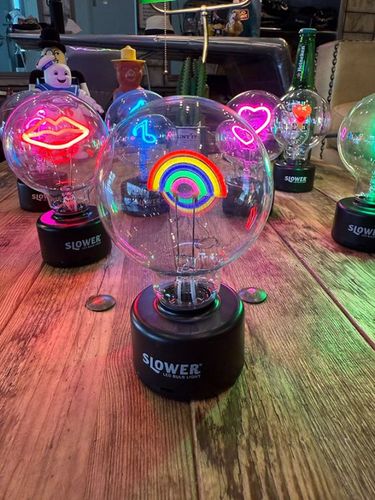 LED　バルブライト　（レインボー）　単四電池＆USB電源の両方対応|インテリアライト/照明/ランタン