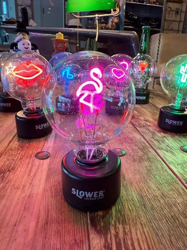 LED　バルブライト　（フラミンゴ）　単四電池＆USB電源の両方対応|インテリアライト/照明/ランタン