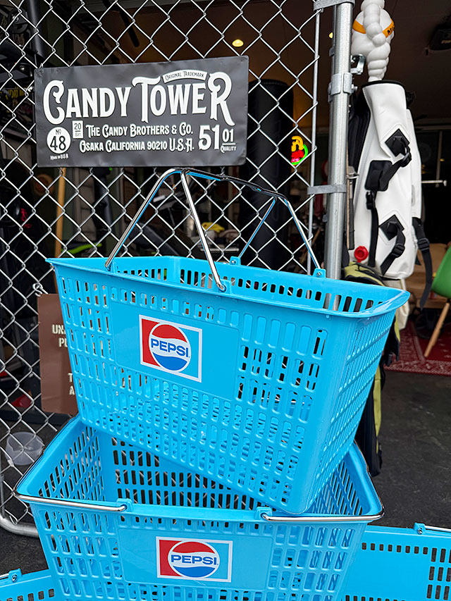 アメリカ業務用 ショッピングバスケット （ペプシ/ブルー） 単品の通販