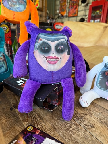 イギリスのHMVで驚異的な売上を記録！　グリープズ　レンチキュラーフェイス　ホラープラッシュ　（オリジナル/パープル）　ぬいぐるみ　コレクターズカード付き|ぬいぐるみ|もはや店長すら迷子になるアメ雑ジ