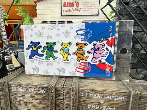 グレイトフルデッド　ステッカー　（ダンシングベアー/レインボー）|海外ミュージシャングッズ/音楽関連グッズ|もはや店長すら迷子になるアメ雑ジャングル