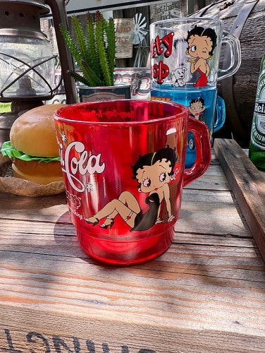 ベティ・ブープ　スタッキングマグ　（クリアレッド）　単品　330ml|ベティ・ブープグッズ|もはや店長すら迷子になるアメ雑ジャングル