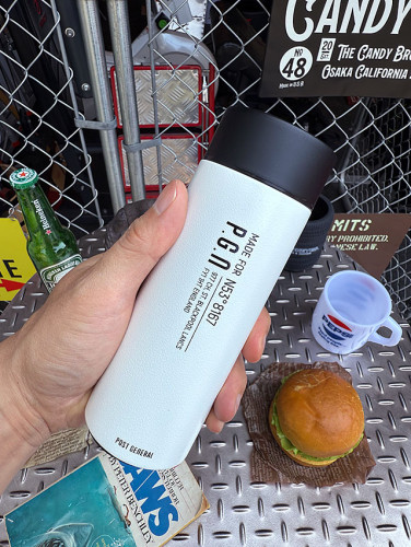 ポストジェネラル　保温＆保冷　ステンレス　二重構造　ショートボトル　260ml　ダブルウォール　（ホワイト）|卓上ポット/ウォータジャグ/水筒|アウトドア