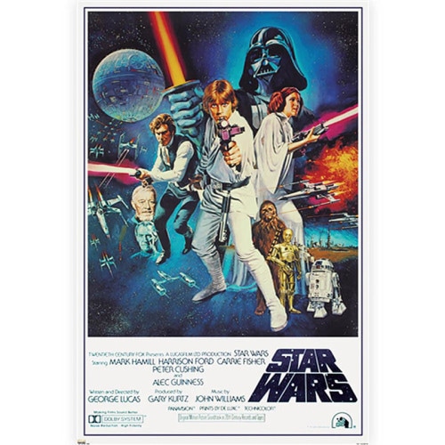映画　スターウォーズ　エピソード 4　新たなる希望　オフィシャルポスター　※フレームは付属しません　公式グッズ|映画関連グッズ|もはや店長すら迷子になるアメ雑ジャングル
