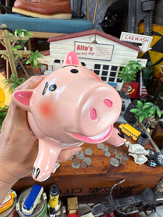 トイストーリー ハム セラミック コインバンク 22cm 貯金箱の通販