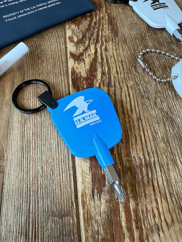 USPS　スクリュードライバー　キーホルダー　（ブルー）　MADE IN U.S.A.|ワーキングカンパニーグッズ|カンパニーグッズ