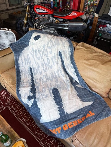 ポストジェネラル　フランネル　フリースブランケット　（ホワイトイエティ）　90cm×150cm|ルームアイテム/クッション/フリース|生活雑貨/キッチン雑貨