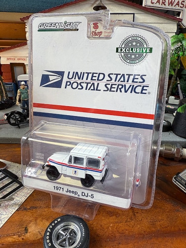 グリーンライト　USPS　1971　ジープ　DJ-5　ミニカー|ミニカー/モデルカー/バイク/飛行機|男の秘密基地作りに！ガレージング雑貨