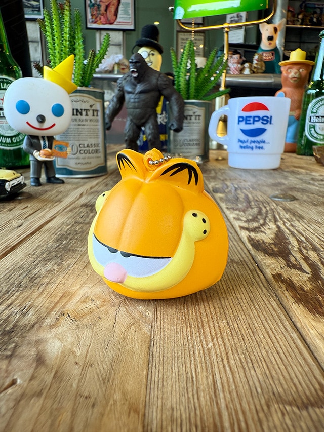 ガーフィールド スクイーズトッパー キーチェーン アンテナトッパーの