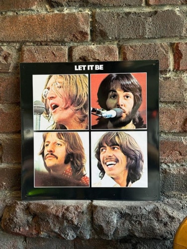 ビートルズ　レット・イット・ビー　ブリキ看板　Let It Be|海外ミュージシャングッズ/音楽関連グッズ|もはや店長すら迷子になるアメ雑ジャングル