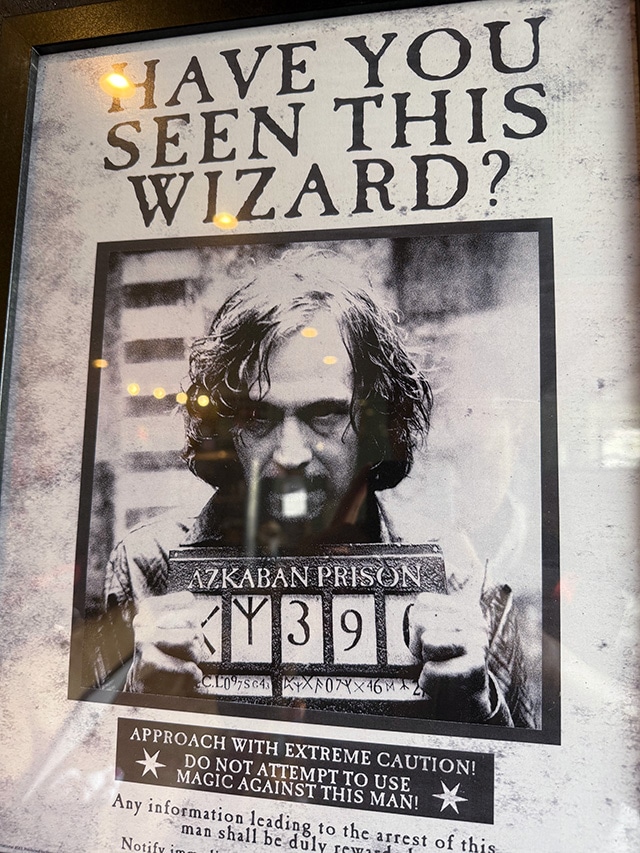 映画 ハリーポッター シリウス・ブラック 指名手配書 フレームアート