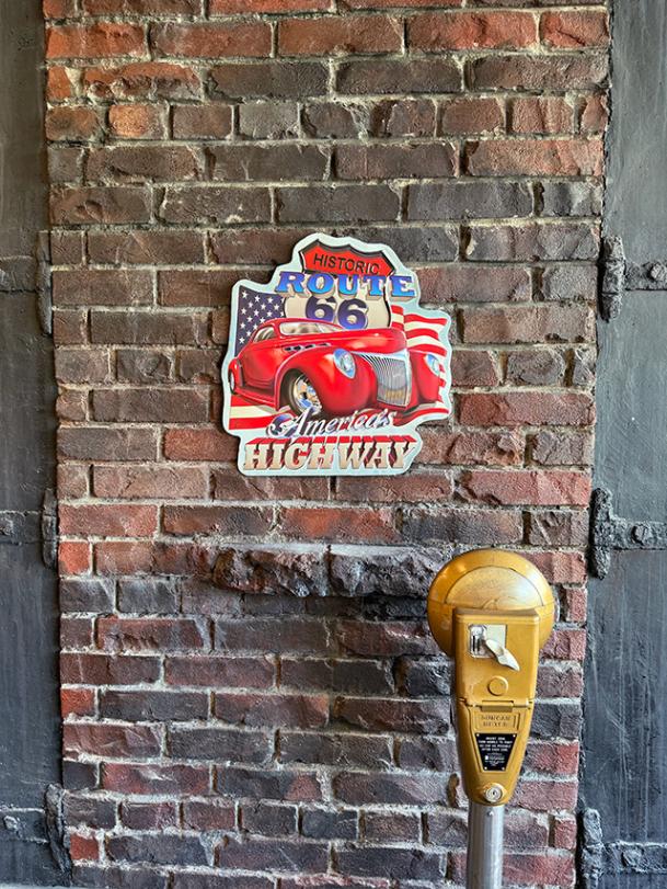 ヒストリック ルート66 カスタムホットロッド ブリキ看板の通販・販売