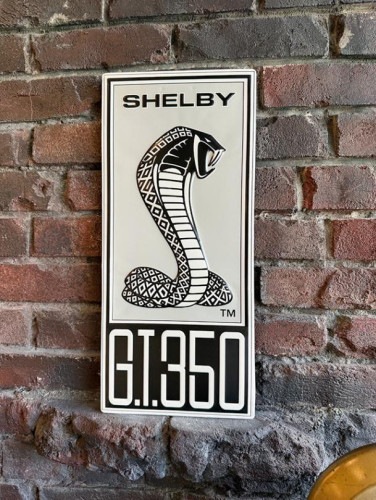 ブリキ看板 ガルフ ガスポンプ ダイカットエンボスメタルサイン ビッグ