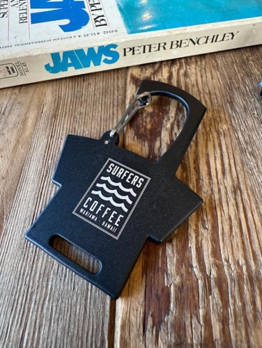 サーファーズコーヒー　Tシャツ　カラビナ　キーホルダー　ハワイアン|キーホルダー/マグネット/小物/文房具|ハワイアン雑貨