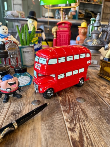 ロンドンバス　オールディーズマネーバンク　貯金箱　英国　イギリス|オブジェ/置物/フィギュア/ぬいぐるみ|男の秘密基地作りに！ガレージング雑貨