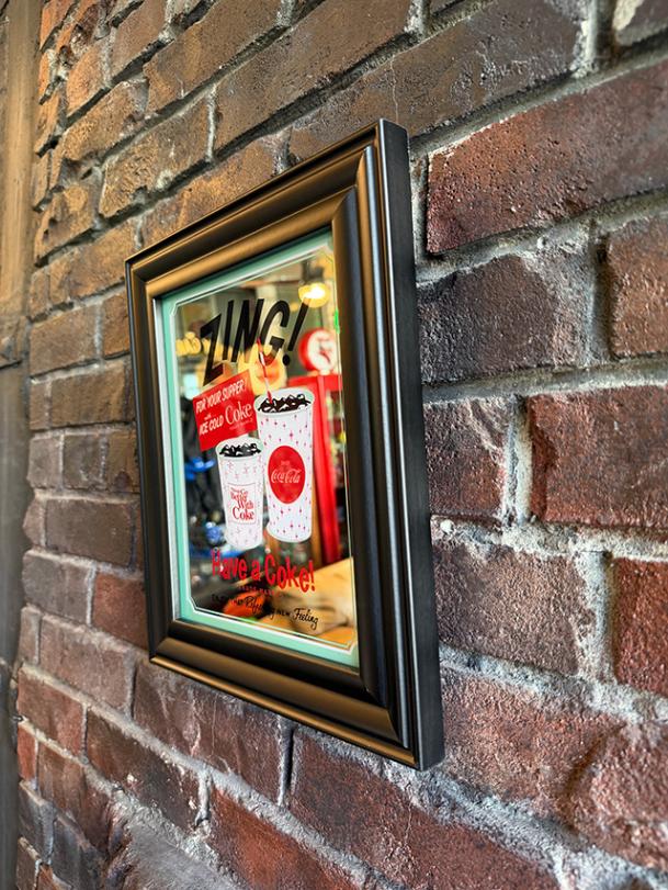 コカコーラヴィンテージミラー コカ・コーラ ヴィンテージミラーサイン （ZING!） パブミラーの