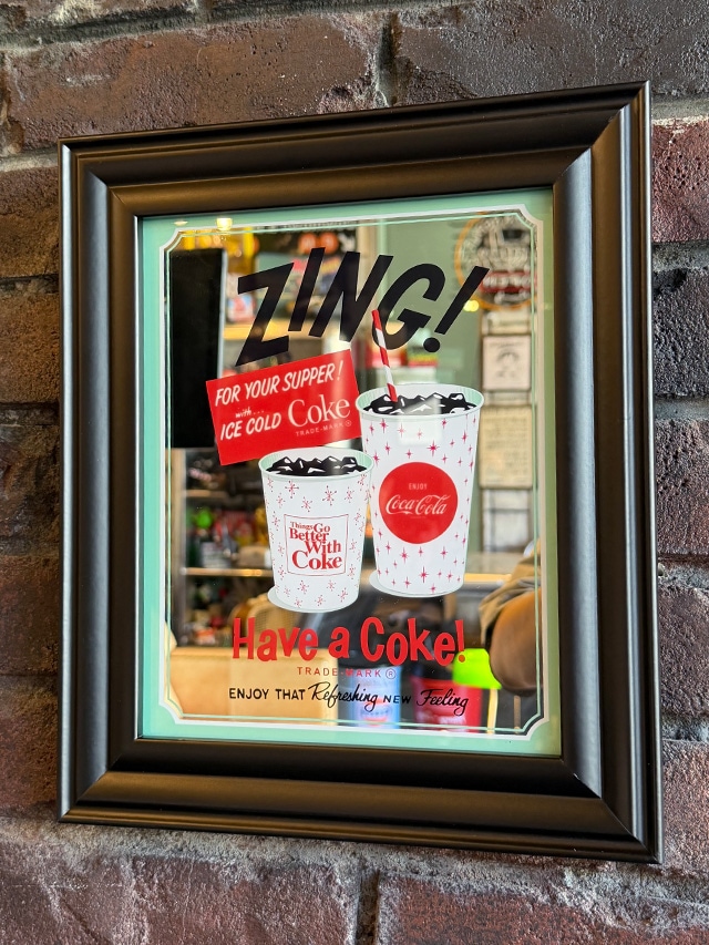 コカコーラ　パブミラー　アメリカンヴィンテージ ヴィンテージ Coca Cola コカコーラ パブミラー アメリカ 額装