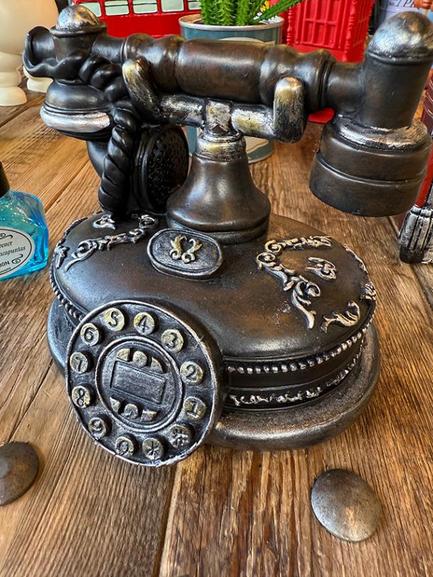クラシック電話器 オールディーズマネーバンク 貯金箱の通販｜アメリカ