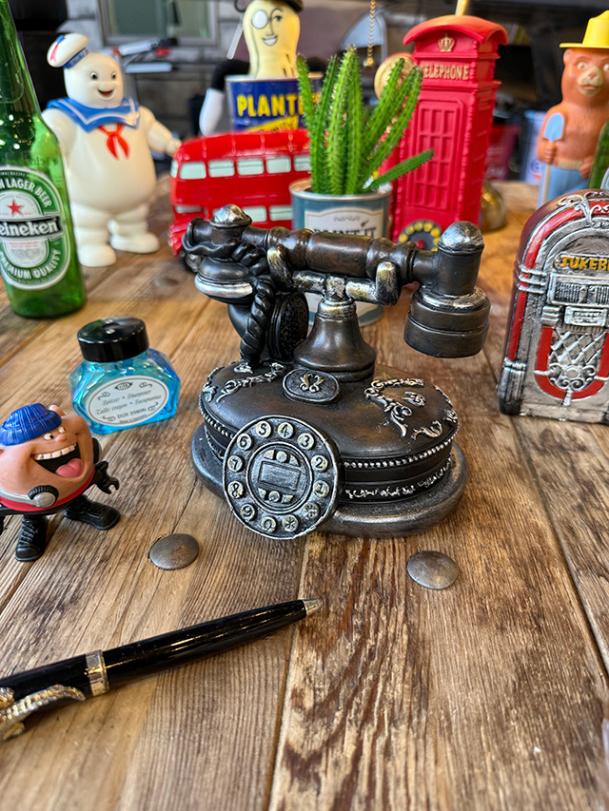 クラシック電話器 オールディーズマネーバンク 貯金箱の通販｜アメリカ