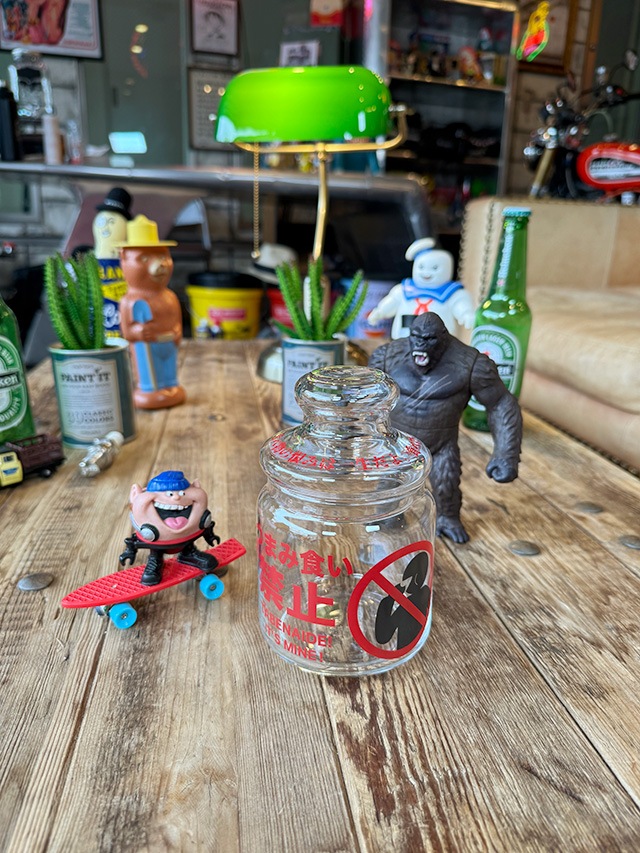 ★アメリカ軍＊ＲＯＴＣガラス製キャンディボックス（実物） ☆アメリカ軍＊ROTCガラス製キャンディボックス（実物