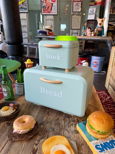 ボワット　ブレッドケース　＆　ストックケース　大小2個セット　（ミントグリーン）|キッチンツール/ランチョンマット|生活雑貨/キッチン雑貨