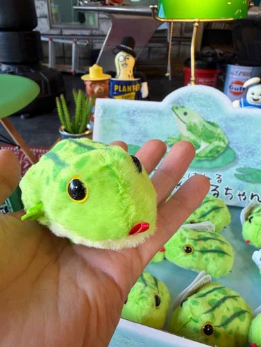 トコトコはねる かわいいカエルちゃん　ぜんまい式　トコトコ人形　単品|子供をダシにして欲しくなるオモチャ|もはや店長すら迷子になるアメ雑ジャングル