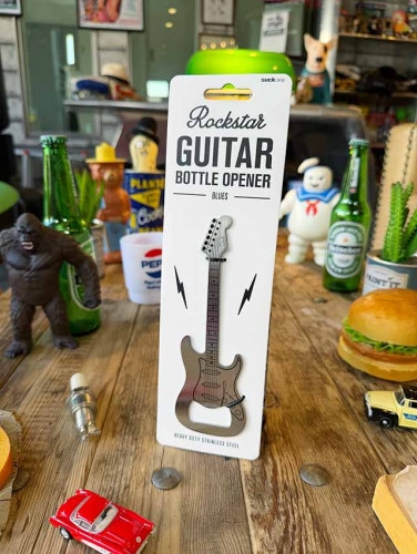 ロックスター　ギターボトルオープナー　（ブルース）　ストラトキャスタータイプ|海外ミュージシャングッズ/音楽関連グッズ|もはや店長すら迷子になるアメ雑ジャングル