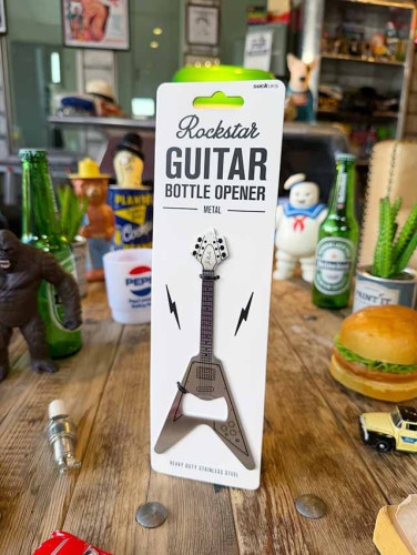 ロックスター　ギターボトルオープナー　（メタル）　フライングVタイプ|海外ミュージシャングッズ/音楽関連グッズ|もはや店長すら迷子になるアメ雑ジャングル