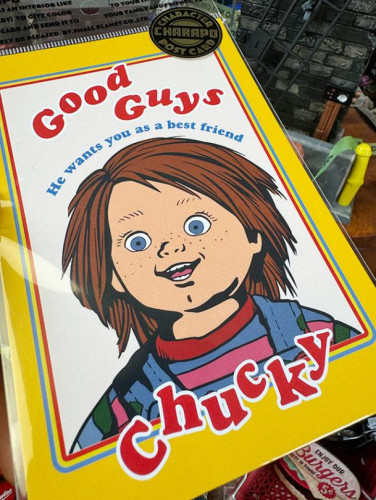 映画　チャイルドプレイ　チャッキー　オフィシャル　ポストカード　（Good Guys）|映画関連グッズ|もはや店長すら迷子になるアメ雑ジャングル
