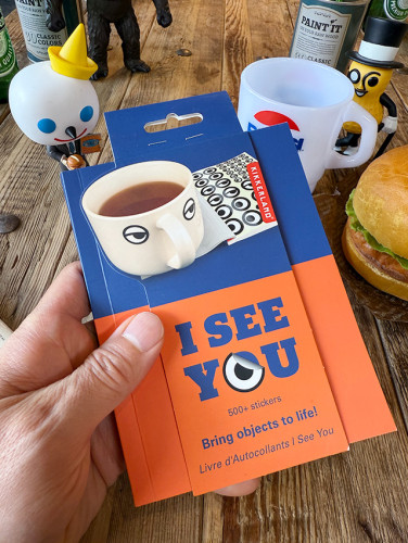 キッカーランド　500個の目玉シールを収録　アイ・シー・ユー　ステッカーブック　I See You Sticker Book|カスタム系ステッカー|ステッカー