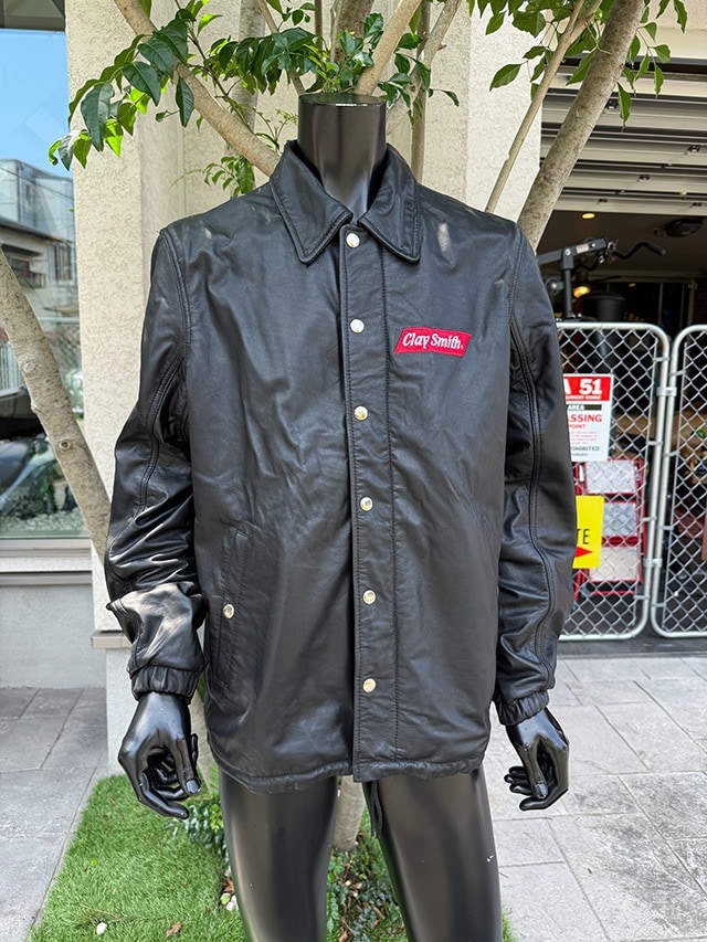 クレイスミス レザーコーチジャケット REALBLACK （カラーロゴ）の通販