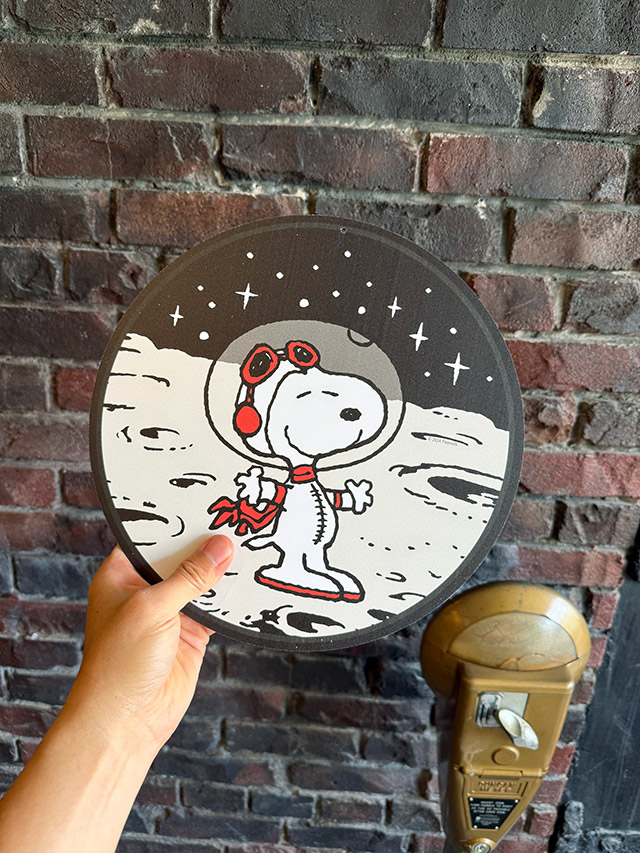 アストロノーツ スヌーピー ラウンド型 ブリキ看板 NASAの通販・販売