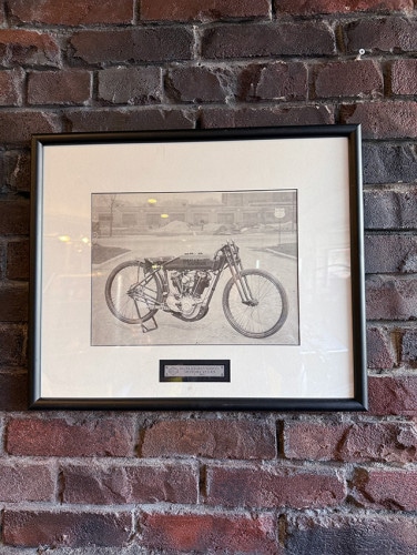 ハーレーダビッドソン　モノクロアート　ヴィンテージ　フレームアート　（TYPE1）|ハーレーダビッドソングッズ|男の秘密基地作りに！ガレージング雑貨