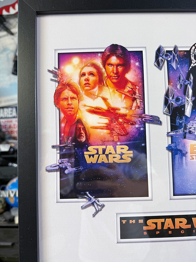 激レア　スターウォーズ　立体ポスター 映画 スターウォーズ 初代三部作 トリロジー フレームアートの通販