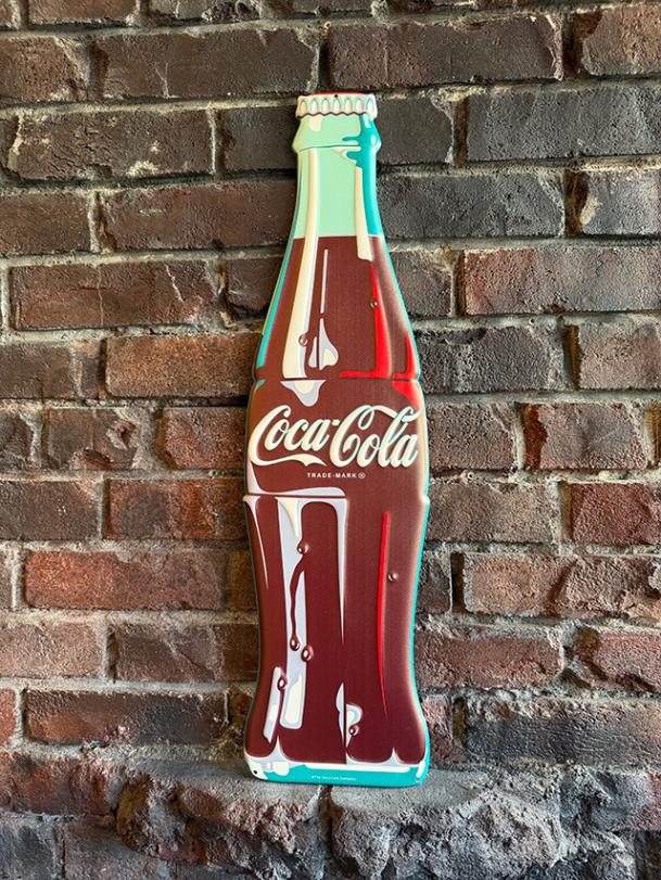 コカ・コーラ コンツアーボトル エンボス ティンサイン （ボトル