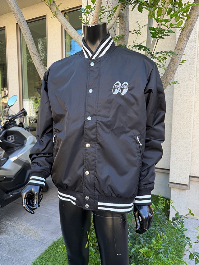 89's超希少未使用！ムーンアイズ スタジアムムーンJKT ムーンアイズ スタジアムジャンパー （ブラック） バーシティ