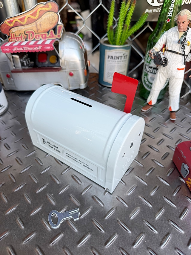 ポストジェネラル メールボックス コインバンク （ホワイト） 単品の