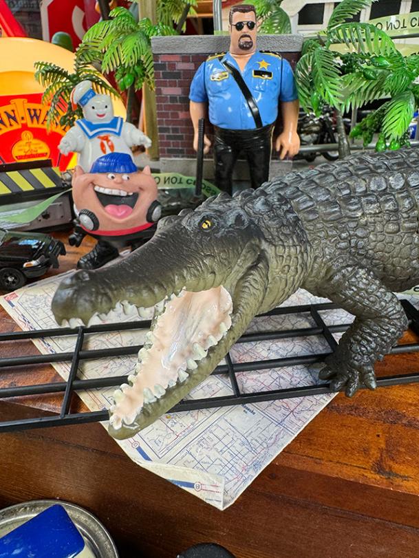 ワニ フィギュア Lサイズ （クロコダイル） 爬虫類リアルフィギュアの