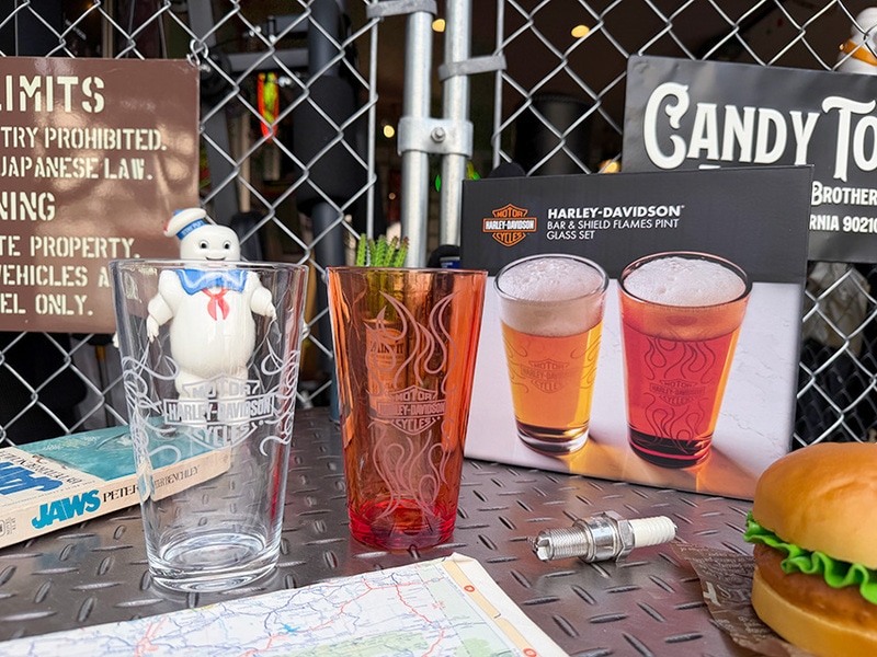 ハーレーダビッドソン バー＆シールド フレイムス パイント グラス